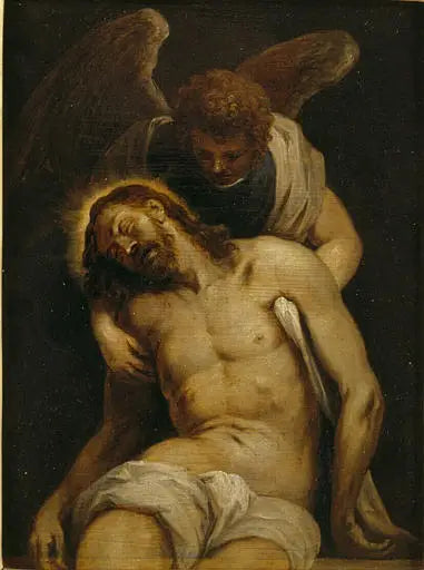 イエス・キリストの死を支える天使 - ダビッド・テニエール・ジュニア

Source:
Le Christ mort soutenu par un ange - David Teniers le Jeune