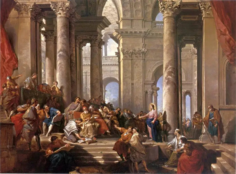 キリストと律法学者たちの間 - ジョバンニ・パオロ・パニーニ

Source:
Le Christ parmi les docteurs - Giovanni Paolo Panini