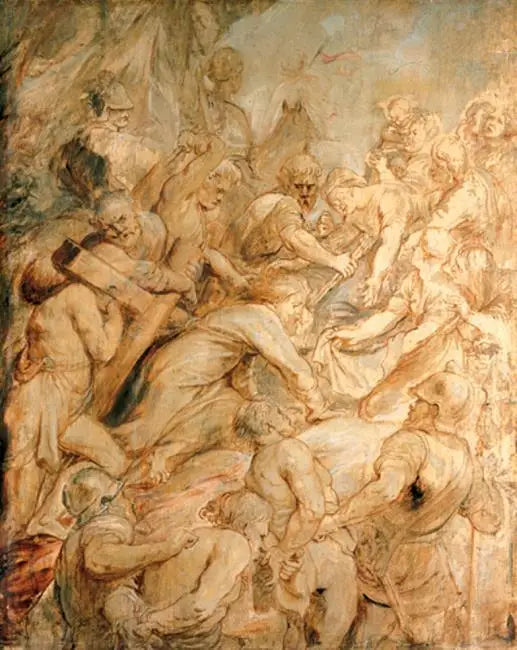 十字架を持つキリスト、1634-1637 - ピーテル・パウル・ルーベンス