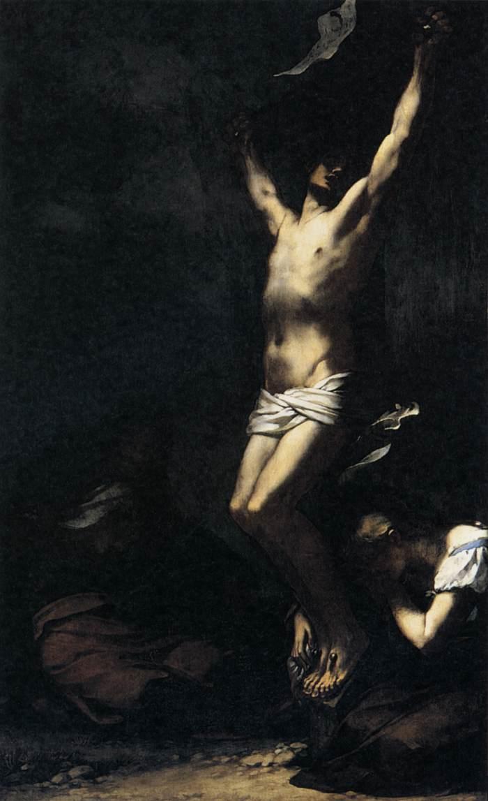 Le Christ sur la croix. La Madeleine et la Vierge sont à ses pieds - Pierre-Paul Prud'hon image 1 reproduction de peinture à l’huile