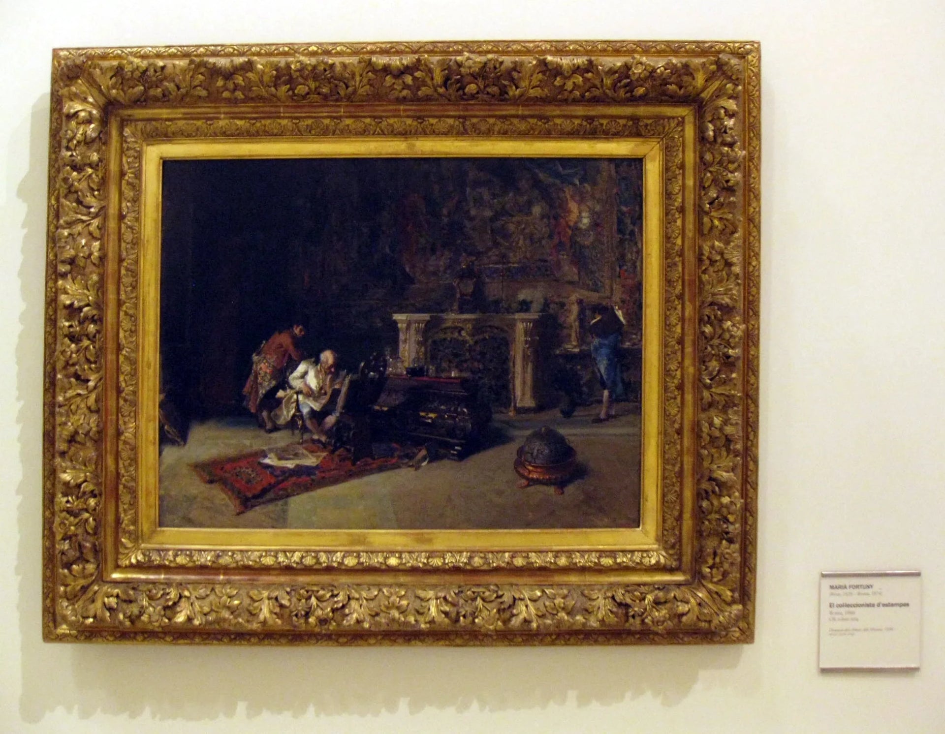 Le collectionneur de timbres - Mariano Fortuny Marsal image 1 reproduction artisanale de tableau