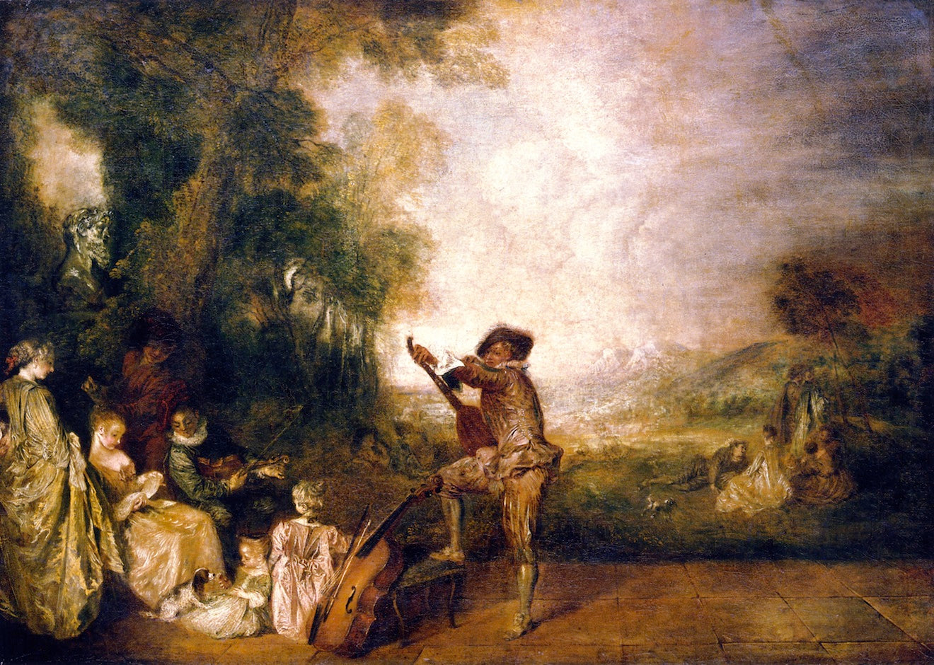 Le Concert - Antoine Watteau - Alpha Reproduction