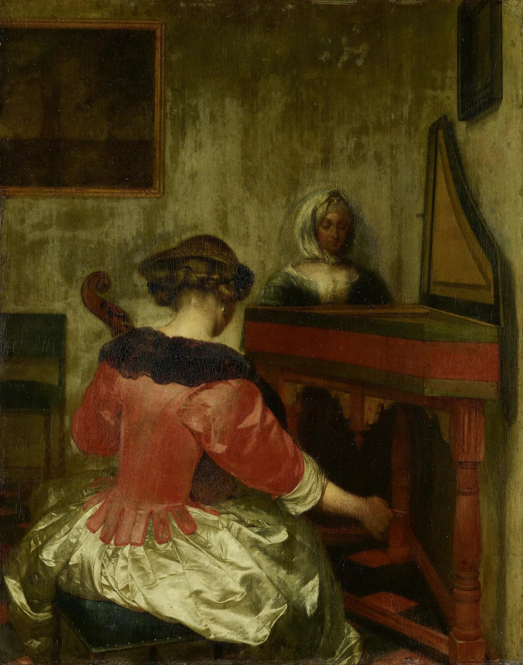 Le Concert - Gerard ter Borch image 1 copie peinte à la main à l’huile