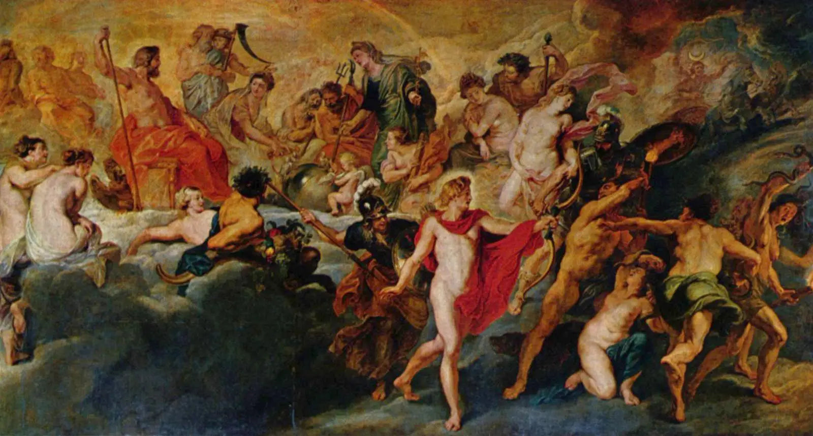 Le Conseil des dieux - Peter Paul Rubens image 1 copie de tableau peinte à la main