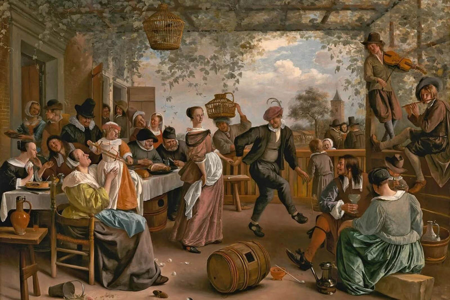 Le Couple dansant, peinture de Jan Steen
