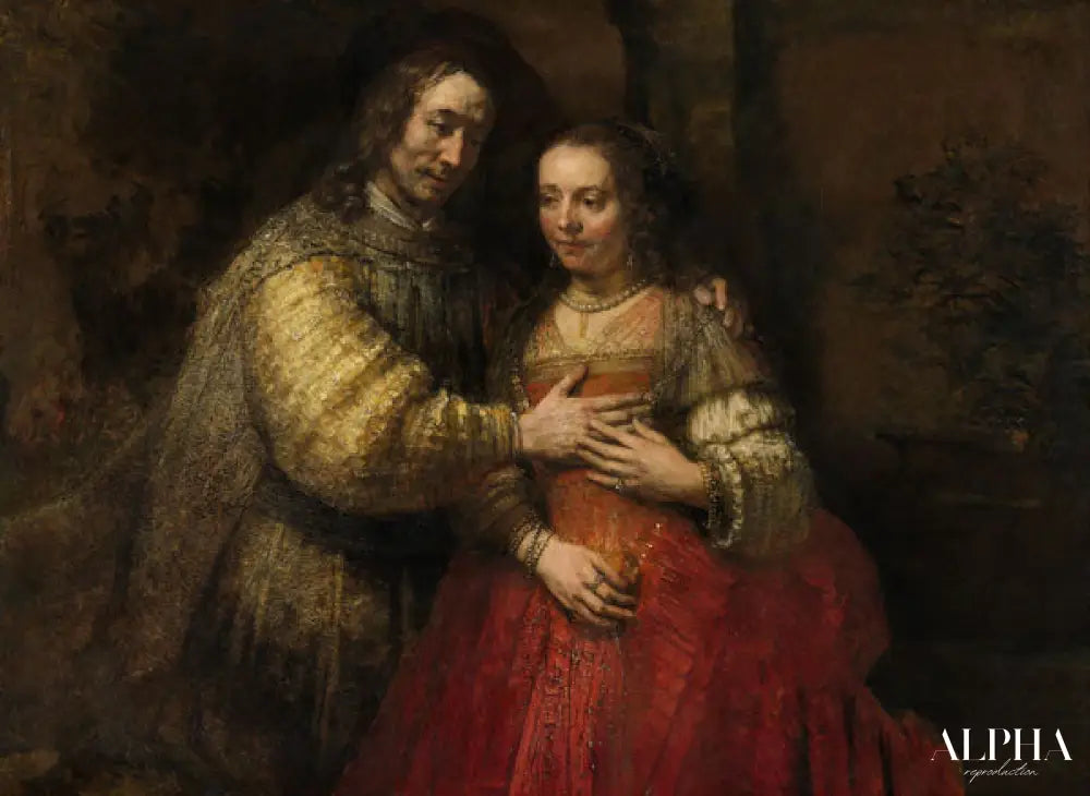 Le couple d'époux - Rembrandt van Rijn - Reproductions de tableaux et peintures haut de gamme