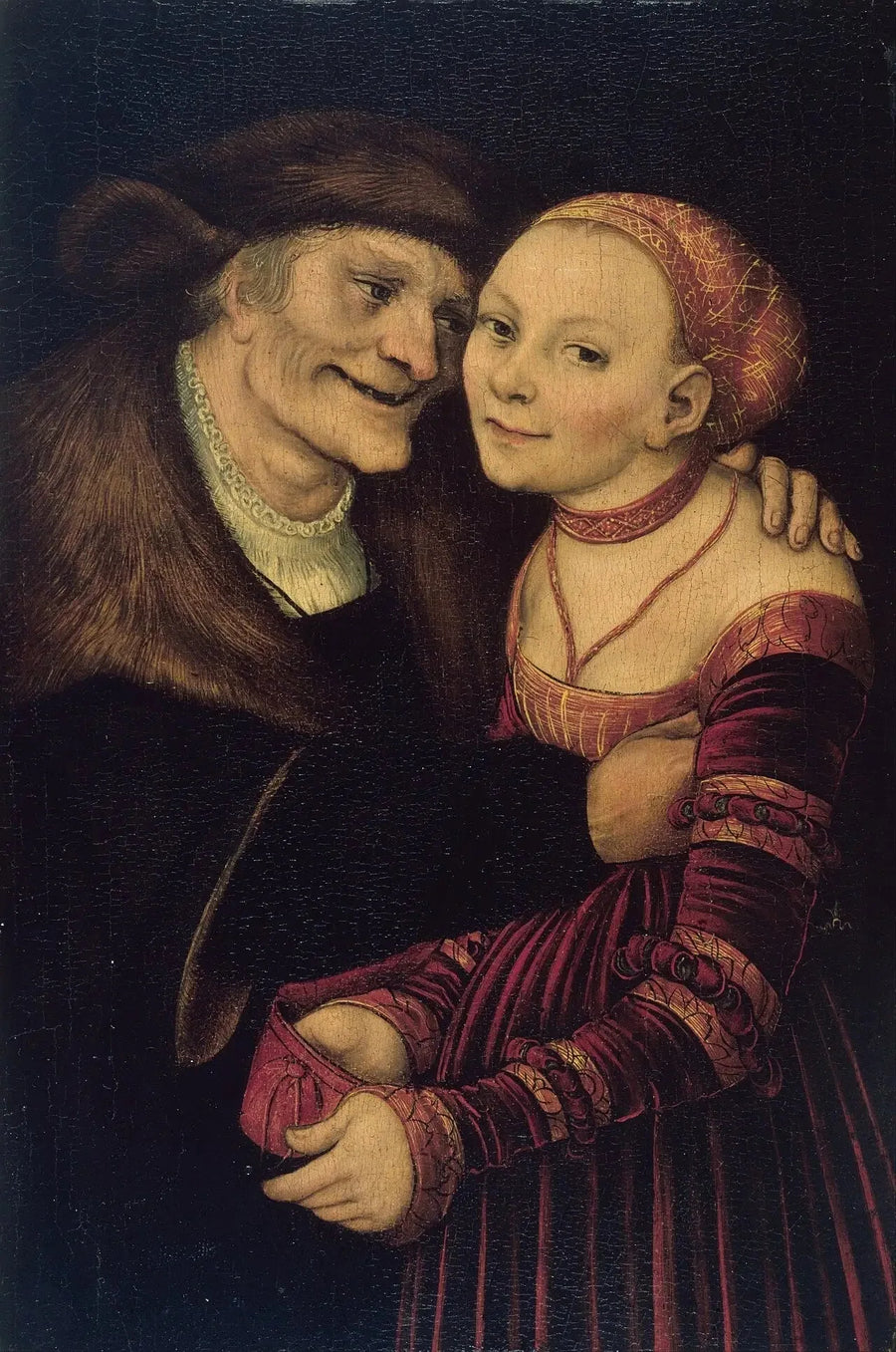 不釣り合いなカップル - ルーカス・クラナッハ・ザ・エルダー