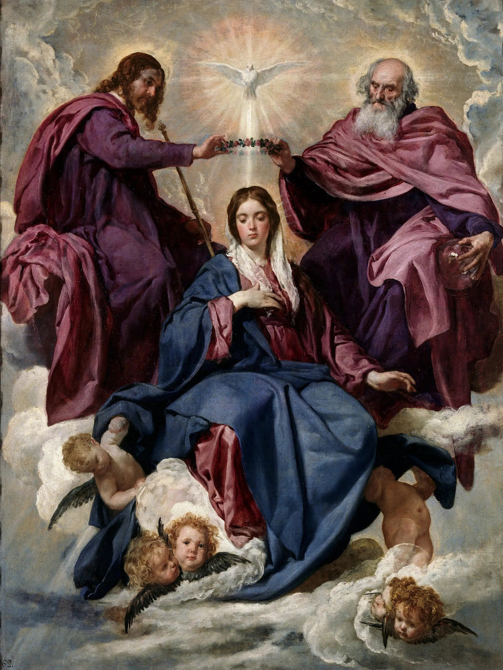 Le Couronnement de la Vierge - Diego Velázquez image 1 tableau peint à l’huile sur toile