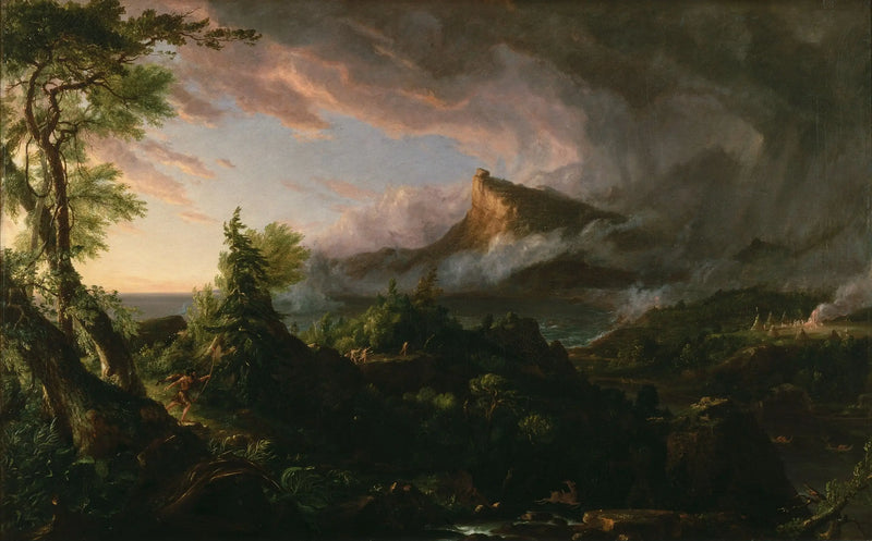 エンパイアのコース：野生の状態 - トーマス・コール

Source:
Le Cours de l'Empire : l'état sauvage - Thomas Cole