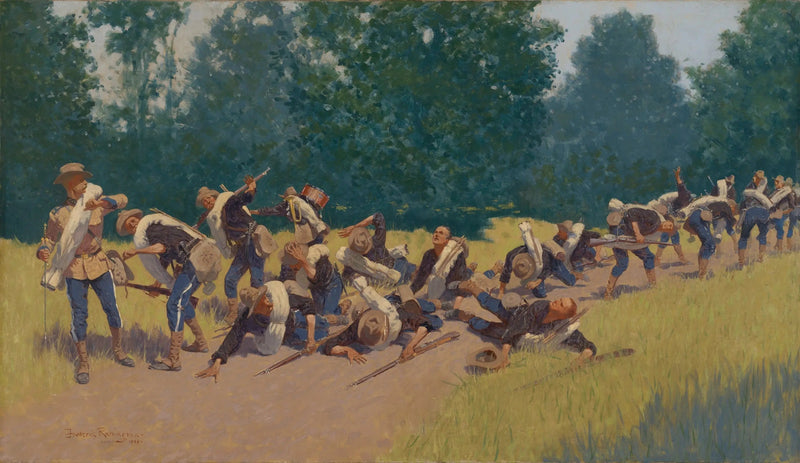 サン・フアン・ヒルの砲弾の叫び - フレデリック・レミントン

Source:
Le cri des éclats d'obus à San Juan Hill - Frederic Remington