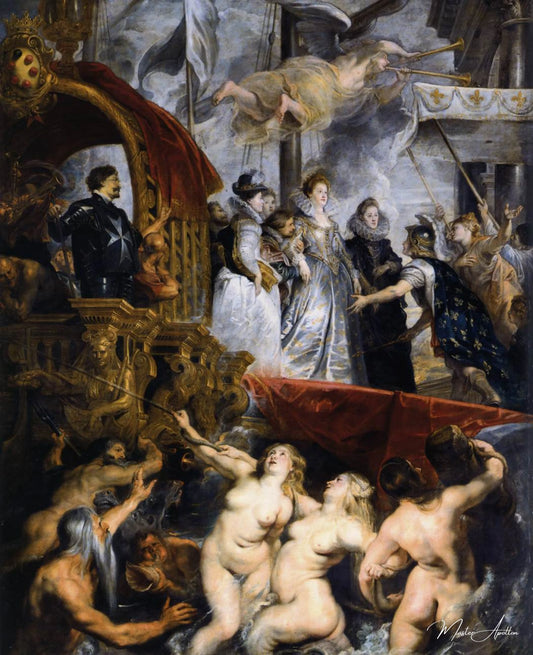 Le Débarquement de la reine à Marseille - Peter Paul Rubens - Reproductions de tableaux et peintures haut de gamme