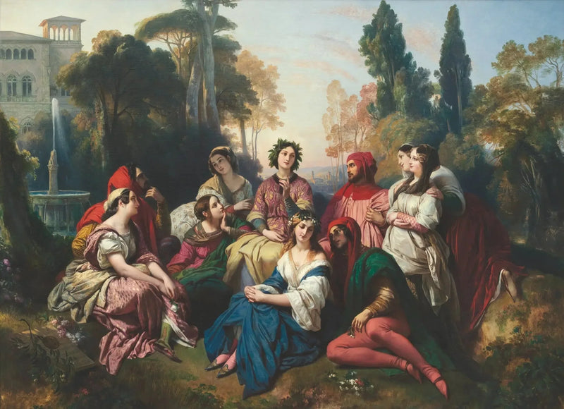 ル・デカメロン。 - フランツ・ザベール・ウィンターハルター

Source:
Le Décaméron. - Franz Xaver Winterhalter