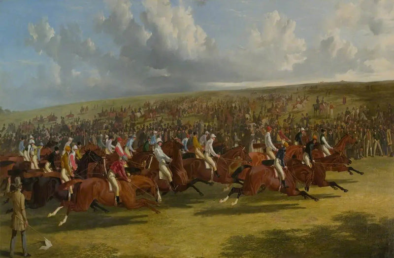 ル・ダービー、1844年：出発 - ジョン・フレデリック・ヘリング・シニア

Source:
Le Derby, 1844 : le départ - John Frederick Herring, Sr.