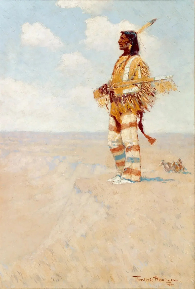 彼の種の最後の一人（絶滅危惧種のアメリカ人） - フレデリック・レミントン

Source:
Le dernier de sa race (L'Américain en voie de disparition) - Frederic Remington