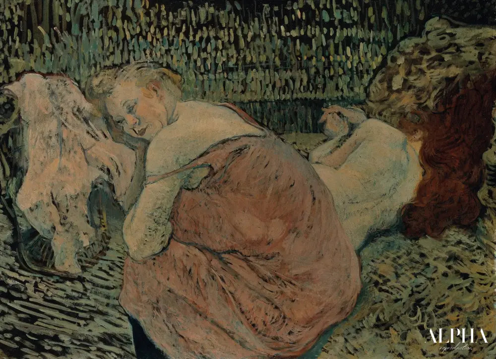 Le deux amies - Toulouse Lautrec - Reproductions de tableaux et peintures haut de gamme