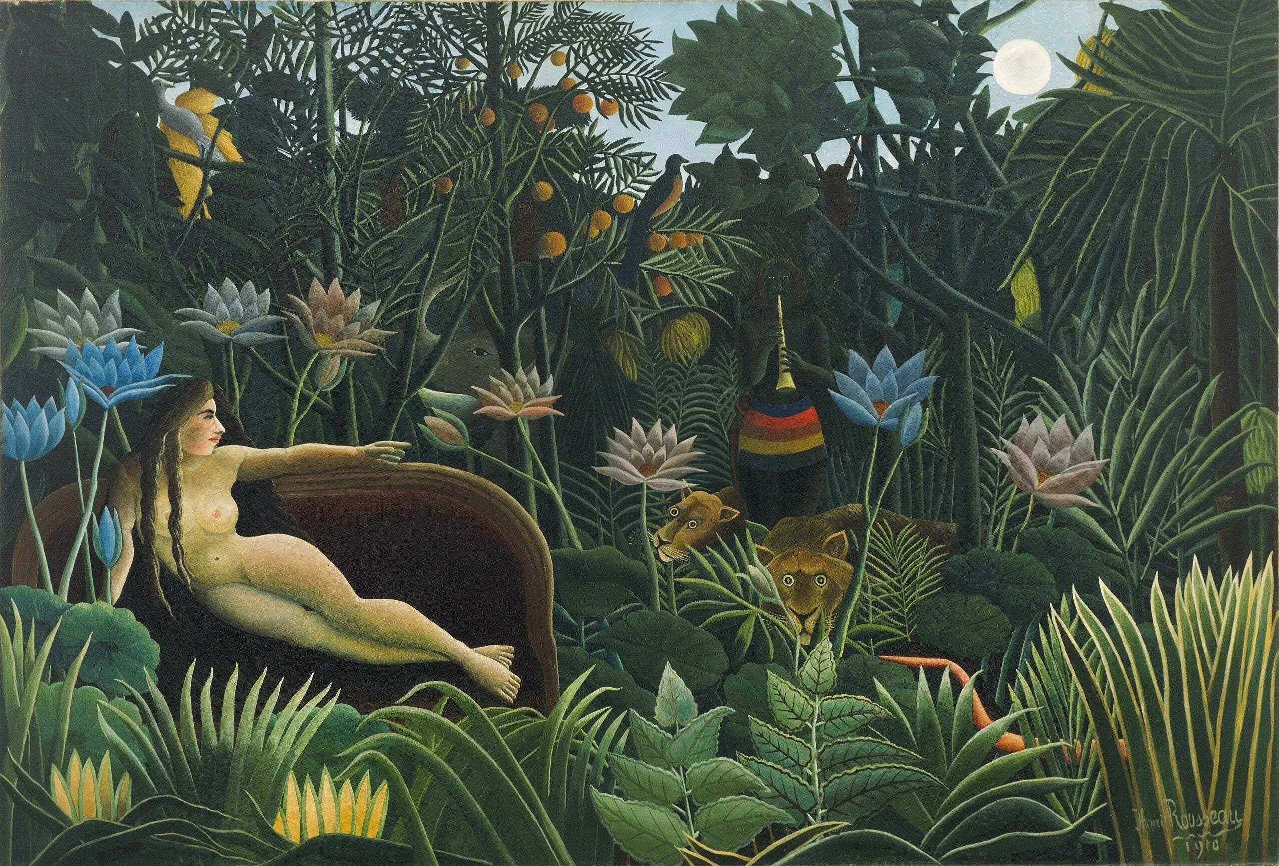 Le Donjon - Henri Rousseau image 1 tableau peint à l’huile sur toile