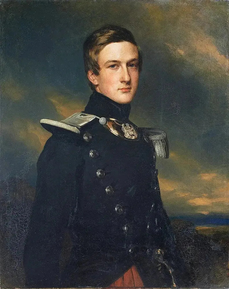 フランス・エクサヴァー・ウィンターhalterによるオーマール公爵、17軽歩兵連隊の大佐

Source:
Le duc d'Aumale en chef de bataillon du XVIIe léger - Franz Xaver Winterhalter