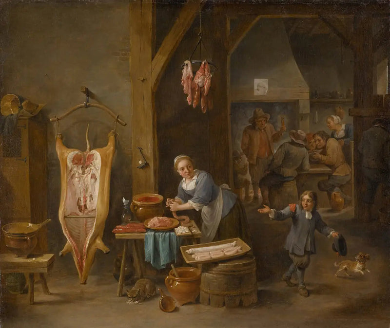 ソーセージの製造者 - デイヴィッド・テニエール・ジュニア

Source:
Le fabricant de saucisses - David Teniers le Jeune