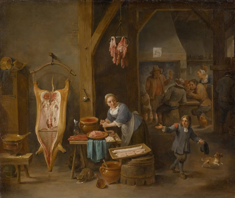 ソーセージの製造者 - デイヴィッド・テニエール・ジュニア

Source:
Le fabricant de saucisses - David Teniers le Jeune