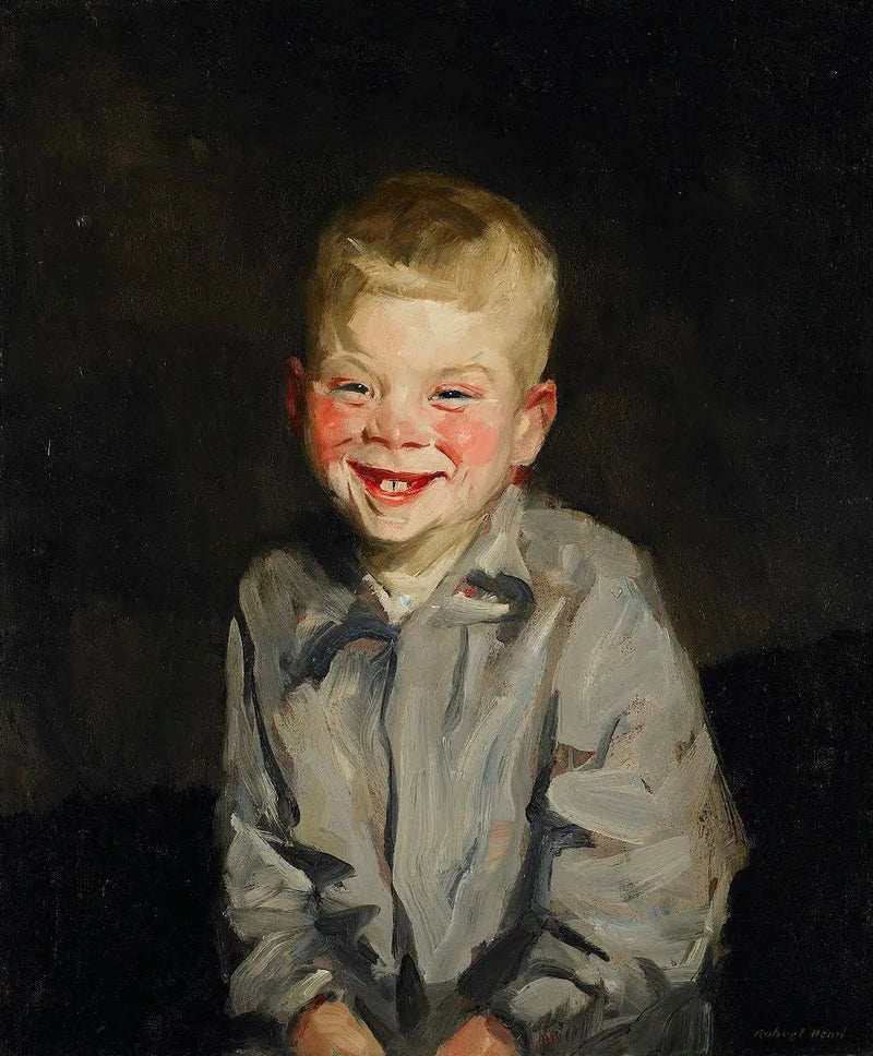 笑う少年（ジョピ・ヴァン・スローテン） - ロバート・ヘンリー

Source:
Le garçon qui rit (Jopie van Slouten) - Robert Henri