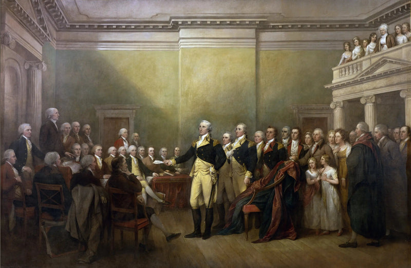 ジョージ・ワシントン将軍が委員会を辞任する - ジョン・トランブル

Source:
Le général George Washington démissionne de sa commission - John Trumbull