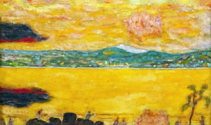 サン・トロペ湾の夕暮れ - ピエール・ボナール