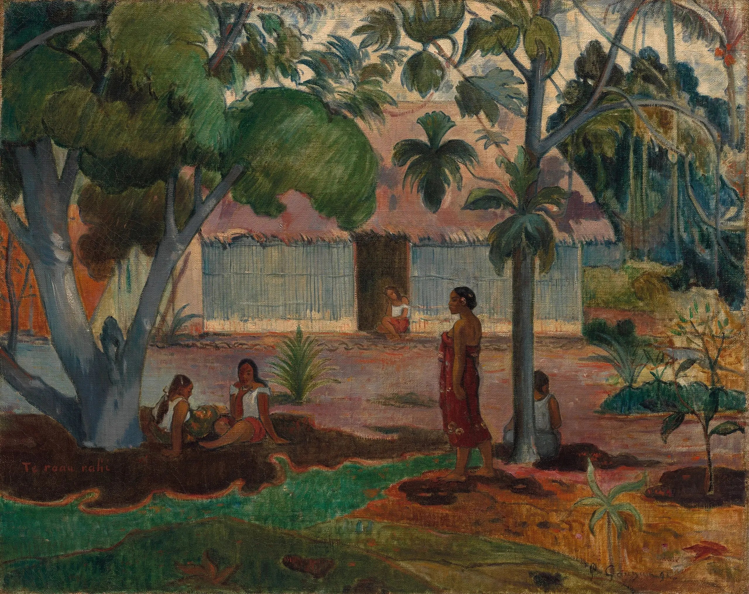 Reproduction du tableau « Le grand arbre - Paul Gauguin » par Alpha Reproduction en peinture à l’huile