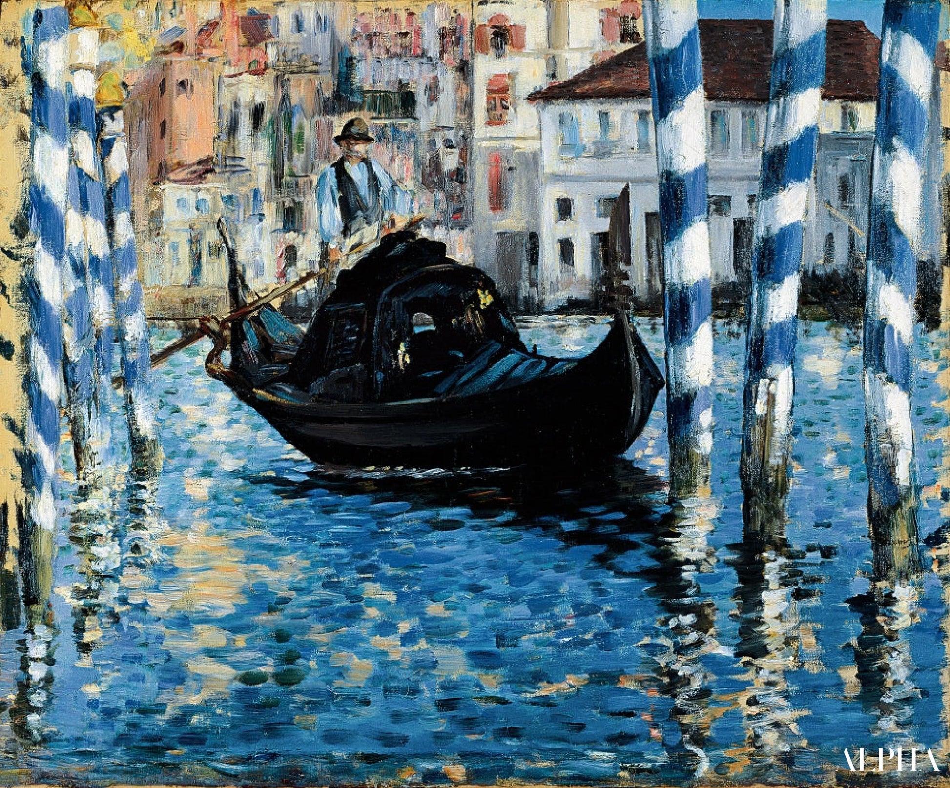 ヴェネツィアの大運河 - エドゥアール・マネ - 高級絵画および絵画の複製