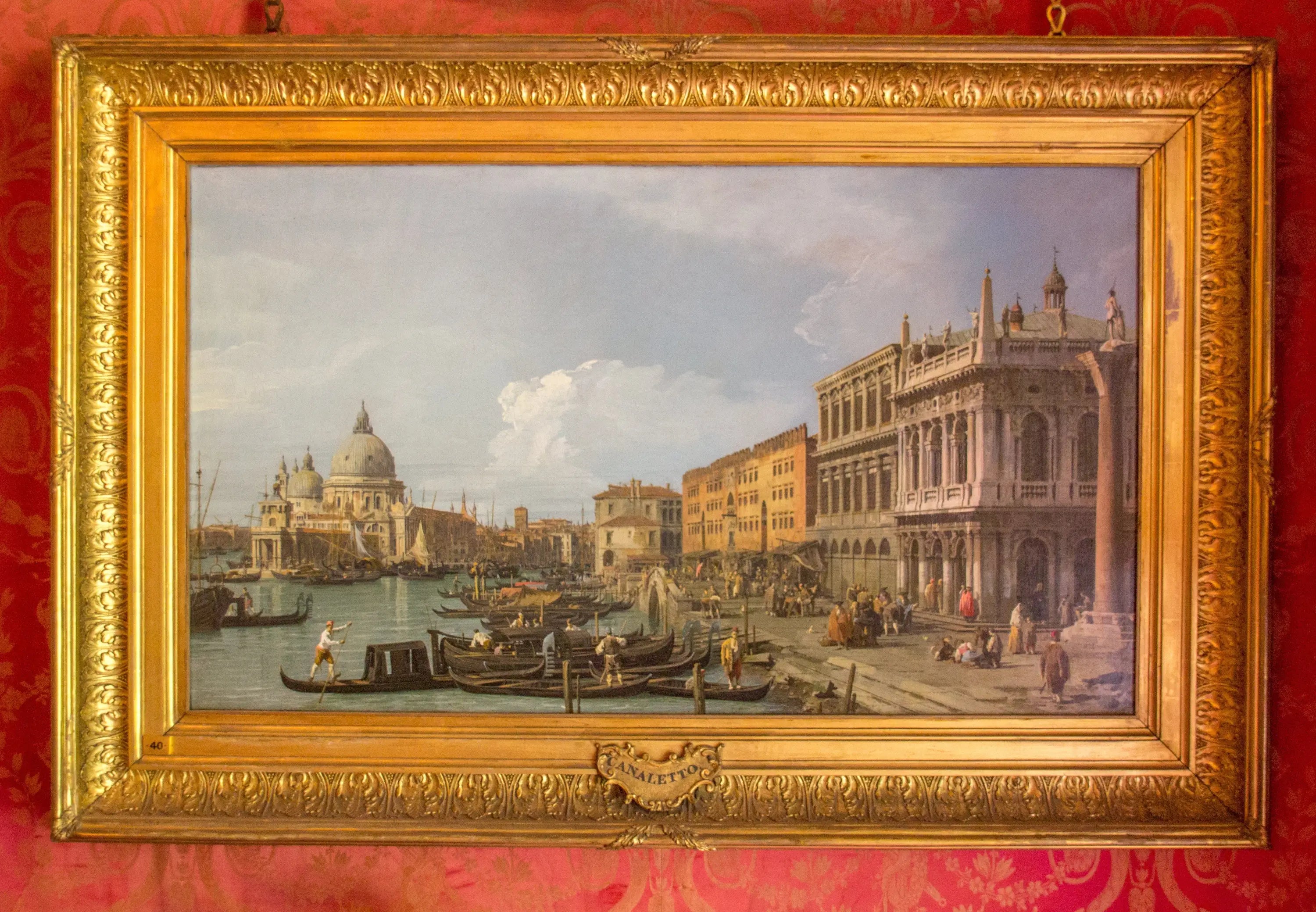 Le Grand Canal la Piazzetta et la Douane de mer Venise - Canaletto - Alpha Reproduction