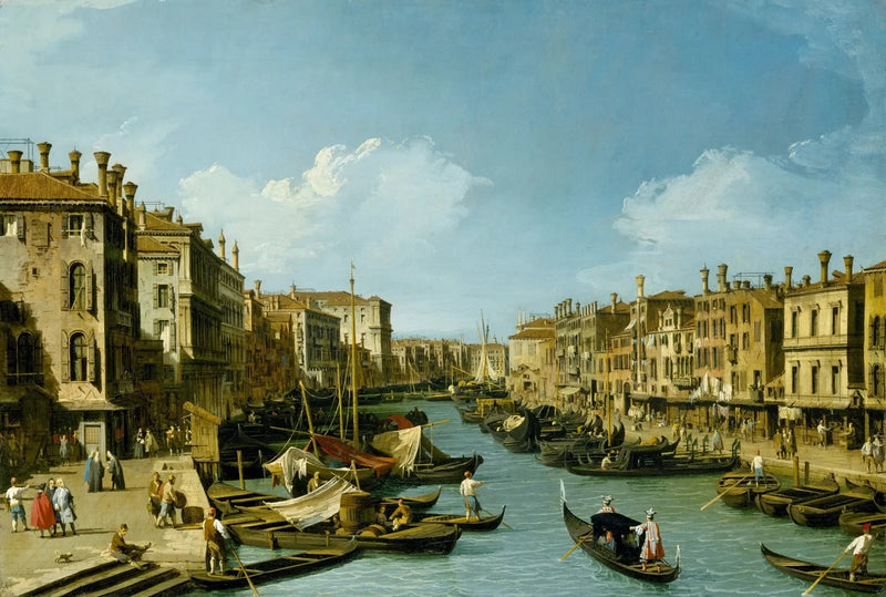 リオーネ橋近くの大運河、ヴェネツィア - カナレット

Source:
Le Grand Canal près du Rialto, Venise - Canaletto
