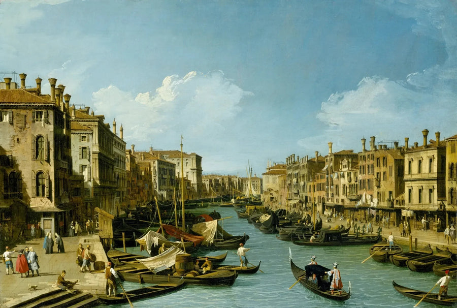 リオーネ橋近くの大運河、ヴェネツィア - カナレット

Source:
Le Grand Canal près du Rialto, Venise - Canaletto