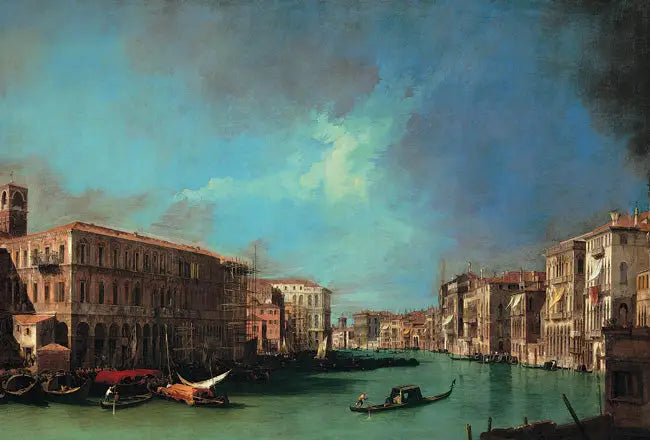 Le Grand Canal près du Rialto vers le Nord - Canaletto - Alpha Reproduction