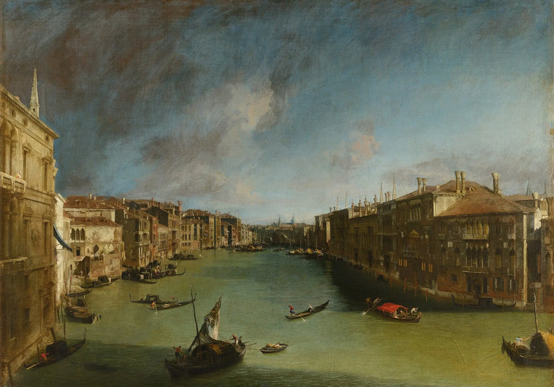 大運河、バルビ宮殿からリオーネ橋方面への北東方向 - カナレット

Source:
Le Grand Canal, vers le nord-est depuis le palais Balbi vers le pont du Rialto - Canaletto