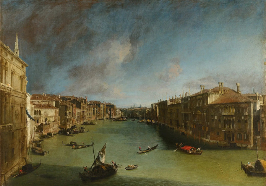 大運河、バルビ宮殿からリオーネ橋方面への北東方向 - カナレット

Source:
Le Grand Canal, vers le nord-est depuis le palais Balbi vers le pont du Rialto - Canaletto