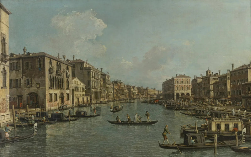 リアルト橋方面西南西から見た大運河 - カナレット

Source:
Le Grand Canal vu au sud-ouest vers le pont du Rialto - Canaletto