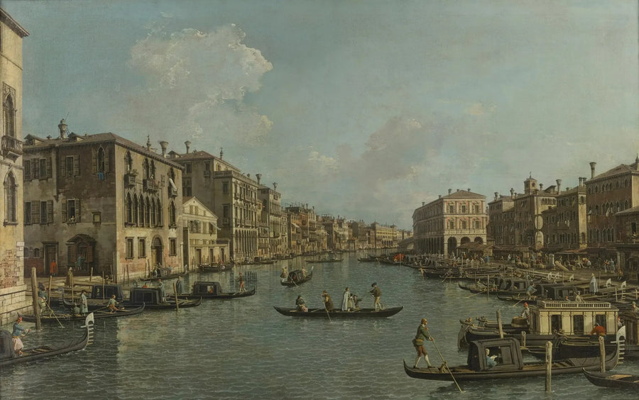 リアルト橋方面西南西から見た大運河 - カナレット

Source:
Le Grand Canal vu au sud-ouest vers le pont du Rialto - Canaletto