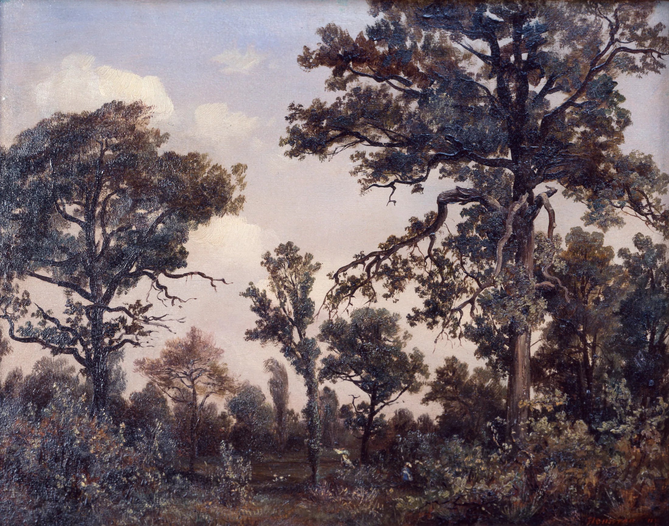 Le grand chêne, forêt de Fontainebleau - Théodore Rousseau image 1 copie peinte à la main à l’huile
