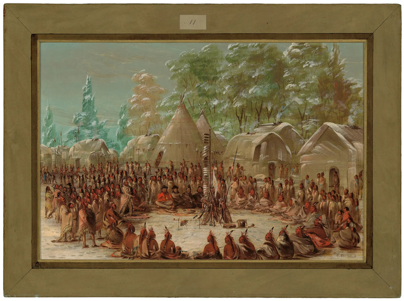 ラ・サールグループはイリノイの村で祝宴を開きました。1680年1月2日 - ジョージ・キャトリン

Source:
Le groupe de La Salle a festoyé dans le village des Illinois. 2 janvier 1680 - George Catlin