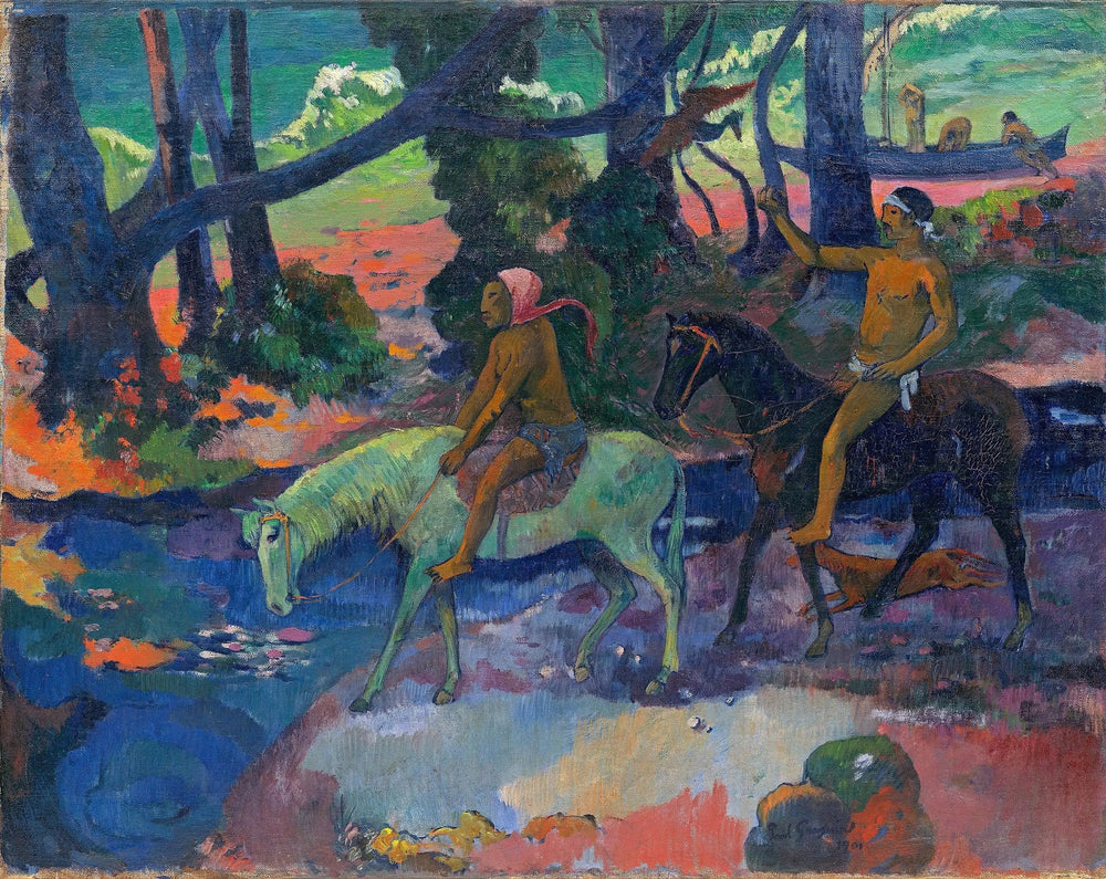 Le gué - Paul Gauguin image 1 copie peinte à la main à l’huile