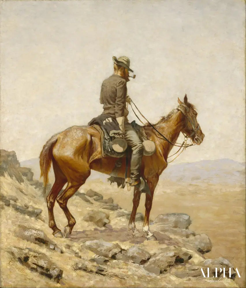 Le guetteur - Frederic Remington - Reproductions de tableaux et peintures haut de gamme