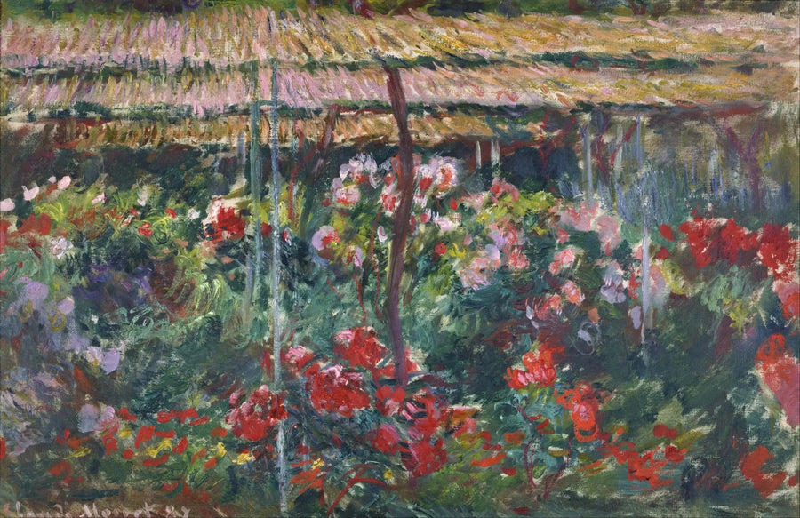 芍薬の庭 - クロード・モネ