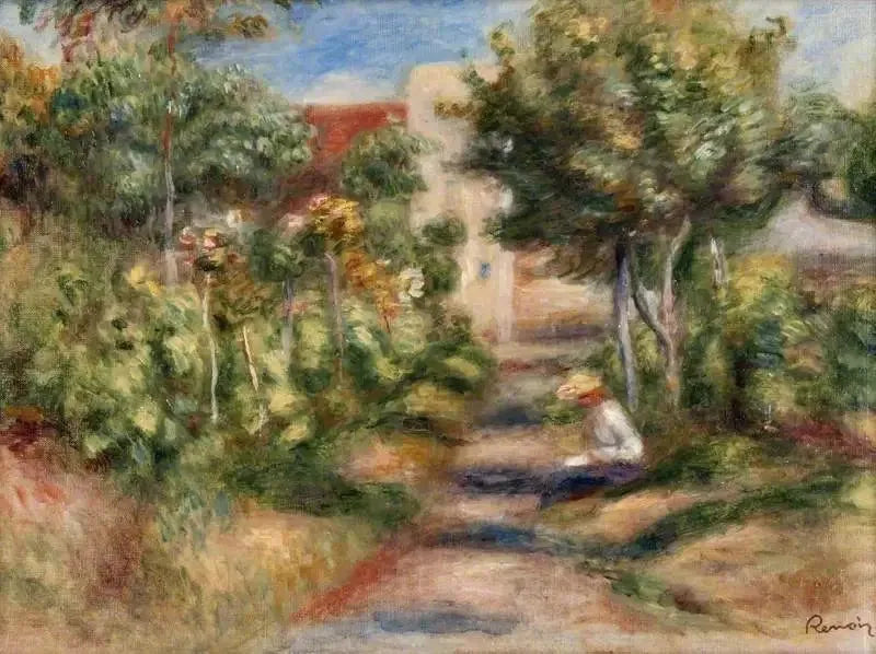 Le jardin du peintre - Pierre-Auguste Renoir image 1 reproduction artisanale de tableau