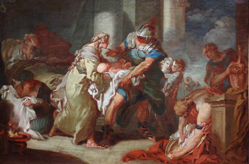 若きピュロスは救われたか？ - フランソワ・ブシャール

Source:
Le jeune Pyrrhus sauvé ? - François Boucher