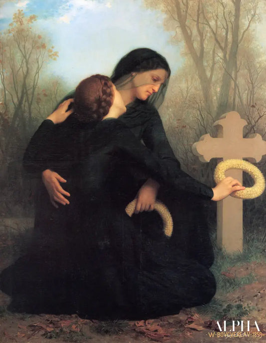 Le jour des morts - William Bouguereau - Reproductions de tableaux et peintures haut de gamme