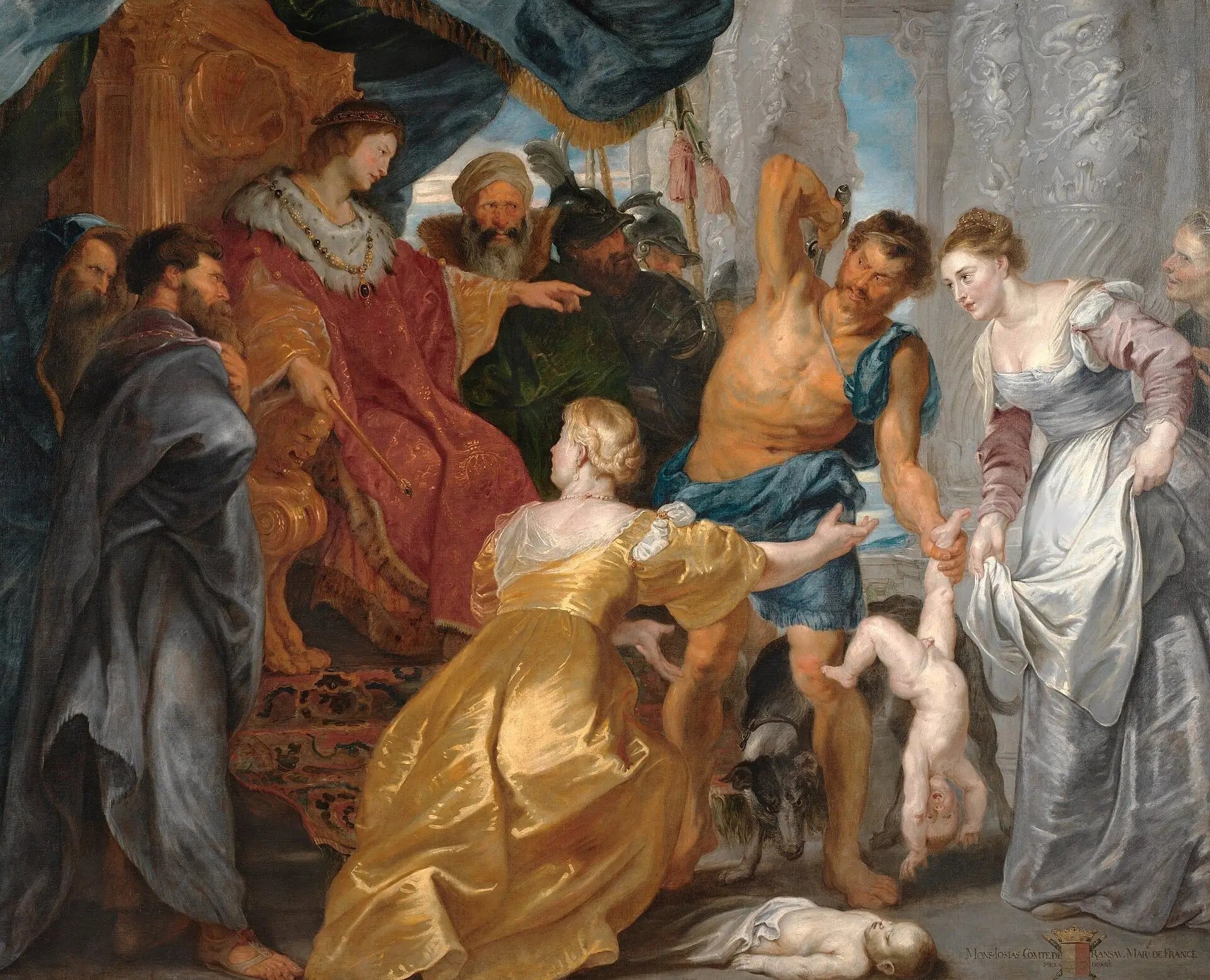 Le jugement de Salomon - Peter Paul Rubens image 1 copie de tableau peinte à la main