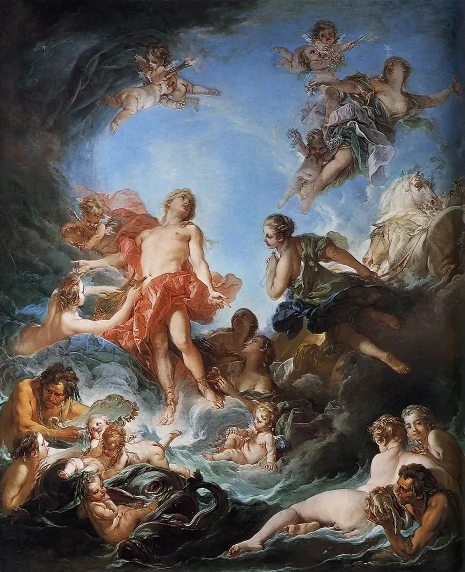 Le Lever du Soleil - François Boucher image 1 copie de tableau peinte à la main