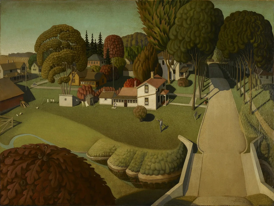 ハーバート・フーバーの出生地、アイオワ州ウェストブランチ - グラント・ウッド

Source:
Le lieu de naissance d'Herbert Hoover, West Branch, Iowa - Grant Wood