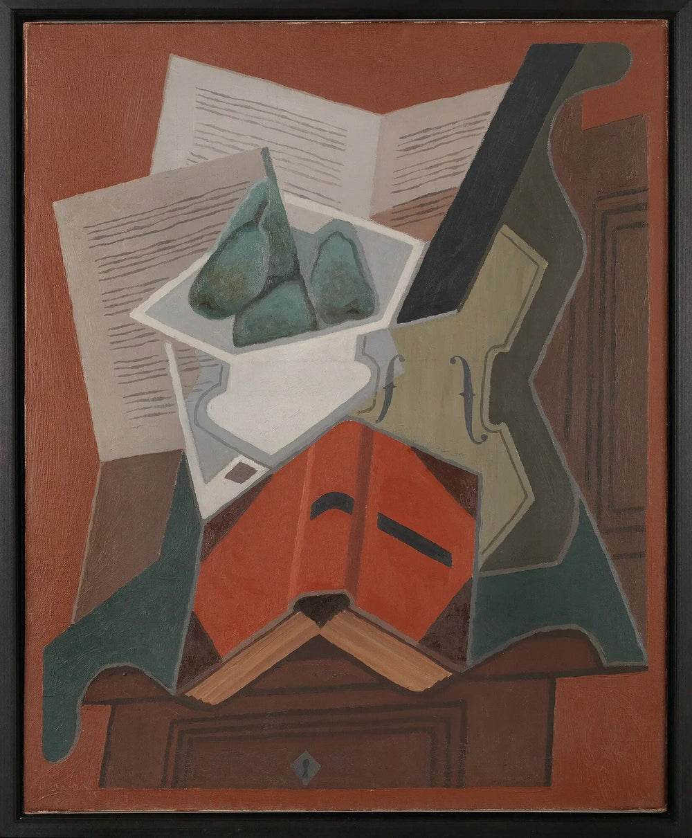 Le livre rouge - Juan Gris image 1 reproduction de peinture à l’huile
