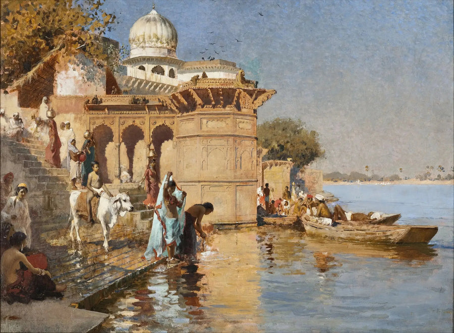 マトゥラーのガーツ沿い - エドウィン・ロード・ウィークス

Source:
Le long des Ghâts, Mathura - Edwin Lord Weeks