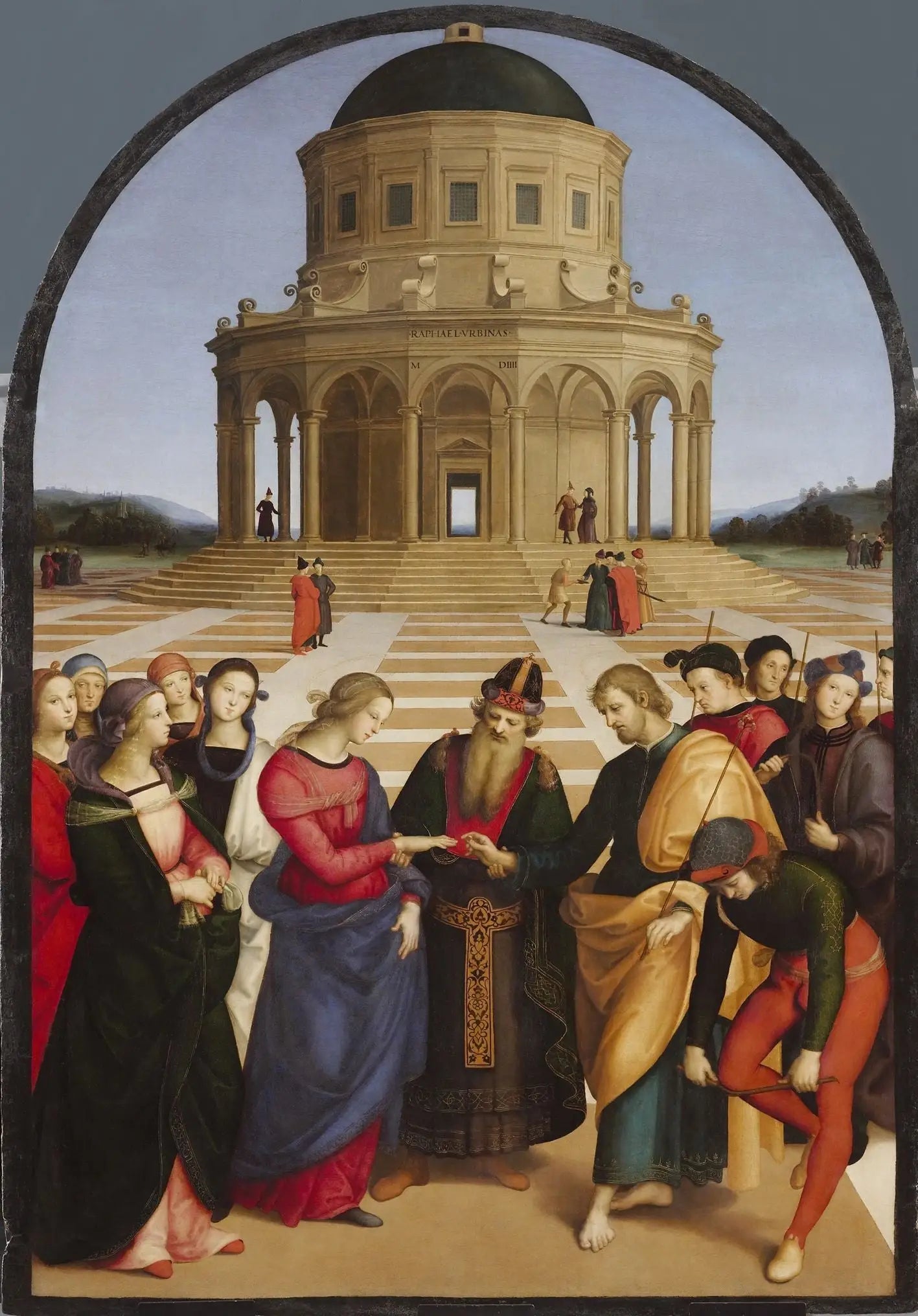 Le Mariage de la Vierge - Raphaël Sanzio image 1 copie de tableau peinte à la main